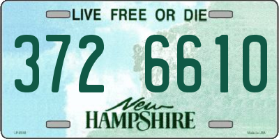 NH license plate 3726610
