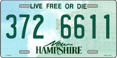 NH license plate 3726611