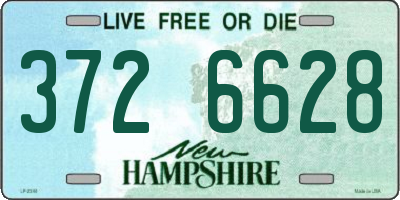 NH license plate 3726628
