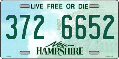 NH license plate 3726652
