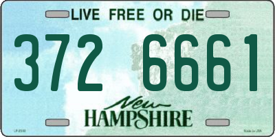 NH license plate 3726661