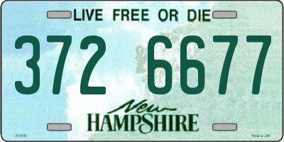 NH license plate 3726677
