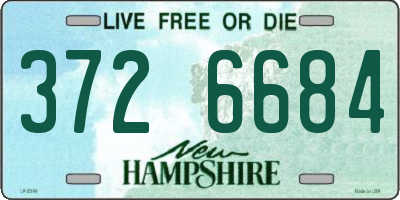 NH license plate 3726684