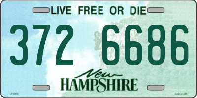 NH license plate 3726686