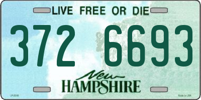 NH license plate 3726693