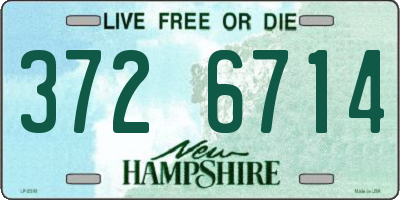NH license plate 3726714