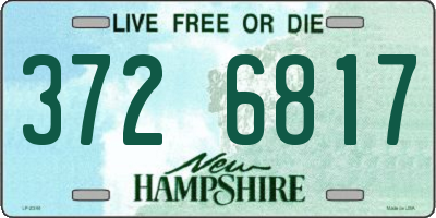 NH license plate 3726817
