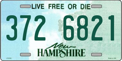 NH license plate 3726821