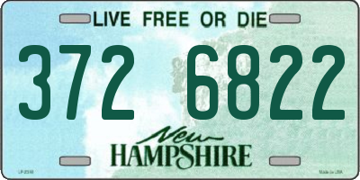 NH license plate 3726822