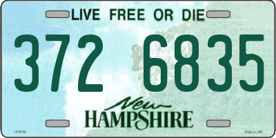 NH license plate 3726835