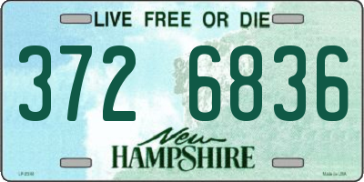 NH license plate 3726836