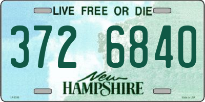 NH license plate 3726840