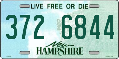 NH license plate 3726844