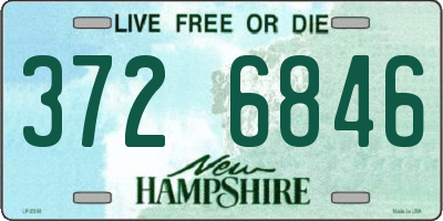 NH license plate 3726846