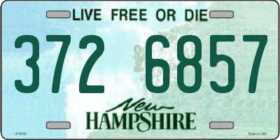 NH license plate 3726857
