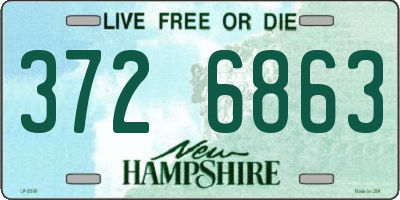 NH license plate 3726863