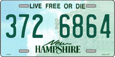 NH license plate 3726864