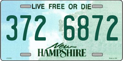 NH license plate 3726872