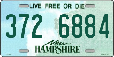 NH license plate 3726884