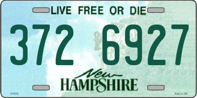 NH license plate 3726927