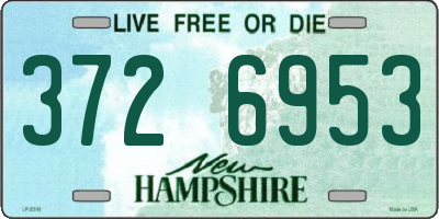 NH license plate 3726953