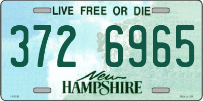 NH license plate 3726965