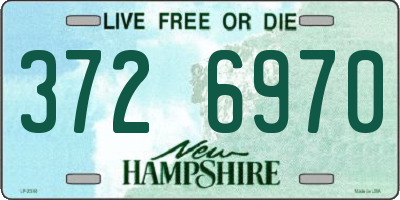 NH license plate 3726970
