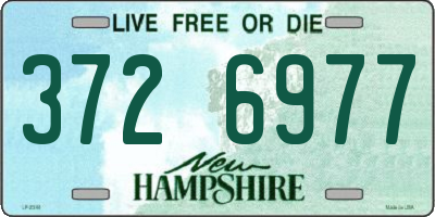 NH license plate 3726977