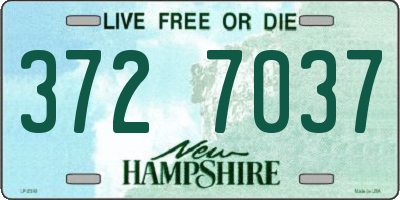 NH license plate 3727037