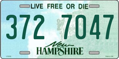 NH license plate 3727047
