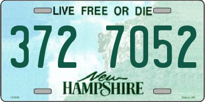 NH license plate 3727052