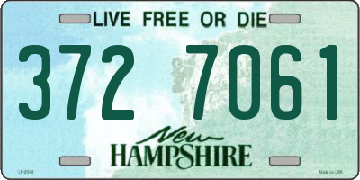 NH license plate 3727061