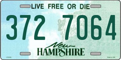 NH license plate 3727064