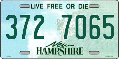 NH license plate 3727065