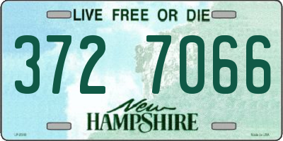 NH license plate 3727066