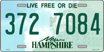 NH license plate 3727084