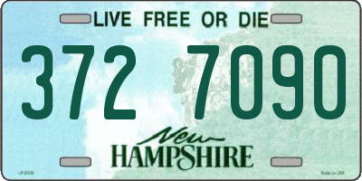 NH license plate 3727090