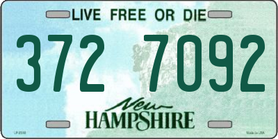 NH license plate 3727092