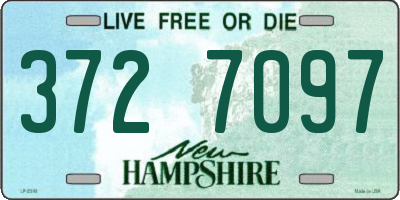 NH license plate 3727097