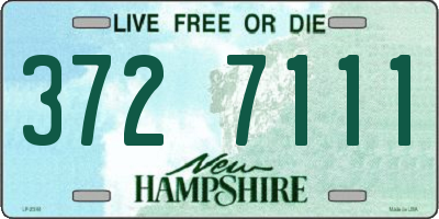NH license plate 3727111