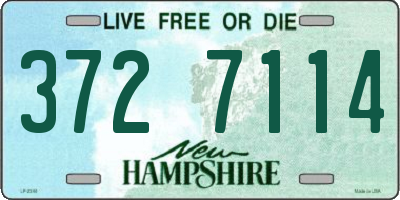 NH license plate 3727114