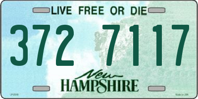 NH license plate 3727117