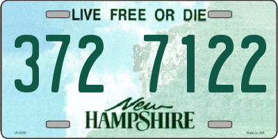 NH license plate 3727122