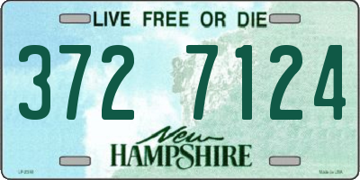 NH license plate 3727124