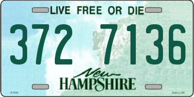 NH license plate 3727136