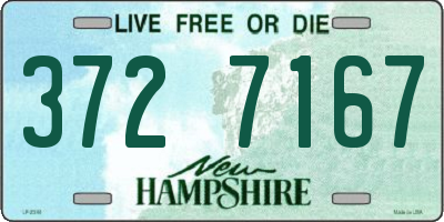NH license plate 3727167