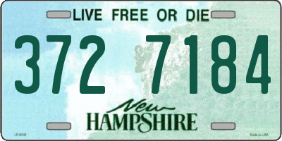 NH license plate 3727184