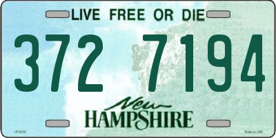 NH license plate 3727194