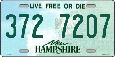 NH license plate 3727207