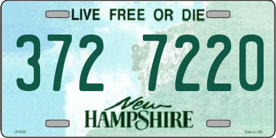 NH license plate 3727220